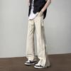 Pantalones deportivos de secado rápido para hombre, con cremallera, diseño dividido, impermeables, informales, rectos, para deportes de montaña al aire libre