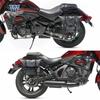 Muscle car Lobo adequado para molord 500ms bolsa lateral bolsa lateral pode ser instalado capacete meio capacete capacete integral com trava liberação rápida modificação de quadro