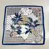 Lenço Quadrado de Alta Qualidade com Estampa Paisley para Mulheres, Lenço de Cintura Estampado da Moda, Lenço Versátil de Poliéster com Estampa de Bolinhas e Leopardo