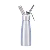 Batidor de Crema de Acero Inoxidable de 500ml Espumador de Leche Café Cold Brew Té con Leche Pistola Decoradora Espumador de Leche Comercial de Aluminio de 1L