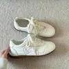 Zapatillas de entrenamiento blancas estilo ballet para mujer, nueva colección de otoño 2026, ligeras y transpirables, zapatillas casual versátiles