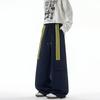 Calça Esportiva Casual Longa com Três Listras para Homens Altos 190 Primavera e Outono 2m Jovem Solta Reta Calça de Moletom