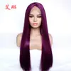 Peruca Changshun Liso Fashion Nova de Fábrica Peruca Frontal de Renda Fibra Química Meio Costurado à Mão Meio Mecânico Headgear