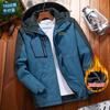 Roupas de assalto para atividades ao ar livre marca de moda masculina e feminina com capuz removível capa esportiva outono e inverno acolchoada de veludo casaco de roupa para montanhismo