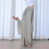 Ropa de práctica Danza Adulto Mujer Maestra Suelta Abertura Cinta Algodón y Lino Danza Clásica Pantalones de Danza de Pierna Ancha Pantalones de Danza Moderna