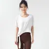 Ropa de Yoga para Mujer Cómoda Cuello Redondo Ropa de Fitness Camiseta Deportiva Corta Tirantes Transpirable Ajuste Delgado Ropa para Correr Yoga
