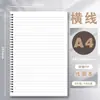 [frete] Bobina de linha horizontal PP livro a4 caderno para estudantes caderno b5 espesso caderno a5 quadriculado