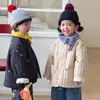 Abrigo de Algodón Bordado para Niños con Forro Polar, Estilo Otoño e Invierno, Chaqueta de Algodón para Niños, Nuevo Modelo 26, Ropa de Invierno para Niñas, Abrigo Acolchado para Bebé