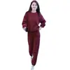Conjunto Casual Deportivo para Mujer, Nuevo Estilo Primavera/Otoño, Moderno, Cuello Redondo, Elegante, Holgado, Tallas Grandes, Conjunto de Dos Piezas con Sudadera con Capucha y Pantalones