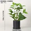 Planta Verde Creativa Hierba de Cuatro Hojas Cheyenne Planta en Maceta de Simulación Decoración del Hogar Escritorio de Oficina Planta de Simulación Crecimiento de Ojos Bonsái