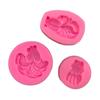 Molde de Silicone Pequeno Peixe Dourado Carpa Decoração de Bolo de Chocolate Ferramenta de Açúcar Invertido Molde de Silicone para Bolo de Aniversário