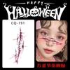 Calcomanía de Tatuaje de Halloween Simulación Facial Desechable Cicatriz Horror Hombres y Mujeres Puntada Maquillaje de Fiesta Cicatriz Atractiva