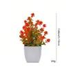 Eucalipto Camélia Planta Verde Simulada em Vaso Enfeites de Mesa em Vaso Flores Simuladas Flores Artificiais Plantas Verdes Vasos de Plástico Bonsai