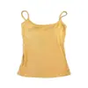 Roupa íntima versátil com malha canelada de alta elasticidade, textura escovada, corte justo, decote U profundo, bojo embutido, camisola H090213