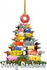 Nova Decoração de Árvore de Natal Animal DIY Pingente Pendurado Festa de Natal Presente