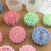 Molde Redondo de Silicona para Pastel de Luna del Festival de Medio Otoño Fugui Flor Pudín Piel de Hielo Pastel de Frijol Mungo Pastel de Piña Molde Hecho a Mano