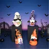 Enfeites de Fantasma Gnomos de Halloween Decorações Mini Abóbora Gnomos de Halloween