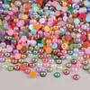 1000 Peças pérola de simulação ABS pérola semicírculo pérola AB para celular arte de unhas pérola DIY acessórios para joias fábrica atacado