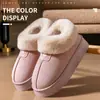 Botas de Nieve Gruesas con Forro de Felpa Nuevas 2026 para Mujer, Calzado de Invierno para Exteriores con Cobertura del Talón, Zapatos de Algodón para Calidez en Casa, Antideslizantes, Zapatos que Aumentan la Altura