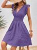 Vestido nuevo transfronterizo Amazon 2025 con cuello en V plisado, estilo slim europeo y americano