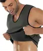Amazon Corset de Neoprene Decote U Sports Blast Suor Modelador Corporal Masculino Top Colete Meias
