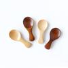 Cuchara pequeña de madera directa de fábrica mango corto cuchara para leche cuchara para té cuchara para condimentos cuchara para sal 8*3.5CM cuchara mini