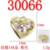 Simples Versátil Doce Cool Moda Coração Colorido Strass Pingente DIY Artesanal Joias Pulseira Colar Pingente Acessórios Materiais