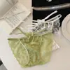 Campana de chica picante~Bragas sexys de encaje para mujer, tiro bajo, deseo puro, transpirables, huecas, tirantes finos, bragas de triángulo para adolescentes, niñas
