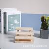 Estante de exhibición con forma de escalera de madera, accesorios para ventana, exhibidor de muñecas, estante para perfume, estante de almacenamiento para gafas y relojes