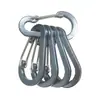 Alambre de acero de aleación de aluminio multicolor n.°. 5 Mosquetones con Forma de Calabaza para Exteriores, Clip para Mochila, Clip para Botella de Agua, Clip de Resorte Plano