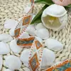 Cinta Jacquard de Seda Dorada Estilo Étnico de 1.5cm Cinta Bordada Accesorios para Ropa de Rendimiento Cinturón de Embalaje para Caja de Regalo Venta al por Mayor