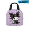 3D Novo Impresso Sanrio kuromi kuromi Picnic Bag Escola Primária Estudante Portátil Saco de Gelo Saco de Almoço Infantil