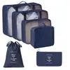 Conjunto de Sacos de Armazenamento para Viagem Transfronteiriça Roupas Roupa Íntima Calças Saco de Embalagem Separado Saco de Armazenamento Roupas Sapatos Bagagem Bolsa de Viagem
