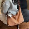 2025 Estilo Occidental Retro Nuevo Bolso Tote Cruzado de Hombro para Viajar de Gran Capacidad Casual Lona Color Sólido Bolso de Mujer