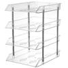 Estantería de Escritorio Estante de Almacenamiento Estante de Almacenamiento de Archivos para Escritorio Caja de Almacenamiento para Escritorio de Estudiante Papel A4 Caja Organizadora de Acrílico