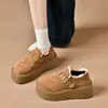 Sandálias Birkenstock femininas de camurça, nova coleção outono 2026, sola plataforma, que aumenta a altura, estilo retrô, sapatilhas de calçar fácil para mulheres baixinhas