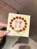 Serie de Pulseras de la Suerte y la Paz Rojas Accesorios de Alta Gama para la Temporada de Regreso a Clases, el Día de la Madre y el Festival Qixi