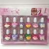 Lindo Dibujo Animado Kurome Multicolor Corazón Femenino Colorido Esmalte de Uñas Peelable Base Agua Set Juguetes para Niñas y Niños