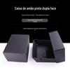Em estoque caixa plana quadrada preta dupla face serigrafia caixa de embalagem de roupas papelão ondulado dourado caixa expressa Amazon