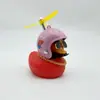 Enfeites de Carro de Pato Quebrando Pato de Natal Andando de Bicicleta Elétrica Decorações de Bicicleta Pato Vermelho Pequeno Interior Pato Amarelo Pequeno