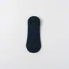 Meias Invisíveis Femininas de Algodão Cor Sólida para Primavera e Verão, Meias Femininas Respiráveis de Silicone Antiderrapantes de Corte Baixo, Estilo Fino Confortável e Versátil