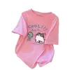 Camiseta blanca de algodón puro para mujer, de manga corta, para verano, nueva, linda, simple, talla grande, holgada, adelgazante, con cuello redondo, estilo ins