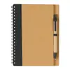 Caderno Personalizado com Espiral Publicitário, Atacado com Logo, Conjunto de Caneta e Espiral, Brinde Corporativo Especial