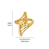 Anillo Abierto Creativo de Acero Inoxidable con Forma de Ola Irregular, Anillo Geométrico Versátil de Nicho Estilo Ins para Mujer, No se Desvanece