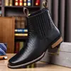 Botas Chelsea Elásticas com Padrão de Jacaré Tamanhos Masculinos 39-48 Estoque Abundante no Armazém Processamento Rápido para Pedidos Pequenos