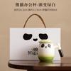 Taza de oficina Panda, taza de cerámica degradada, taza con filtro separador de té, taza de gran capacidad, caja de regalo