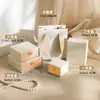 Caja de Embalaje para Joyería Blanca y Negra Lisa, Caja Neutra con Tapa y Base, Caja tipo Cajón para Anillos, Pendientes, Collares y Embalaje de Joyería
