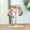 Árboles de la fortuna de amatista natural al por mayor con base de jade y ágata, árbol de cristal para escritorio de oficina, pequeñas decoraciones de estilo chino