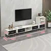 Mesa de Centro Combinación Gabinete de TV Extensible De Pie Madera Maciza Hogar Apartamento Pequeño Sala de Estar Moderna Simple Patas de Madera Maciza Gabinete de TV