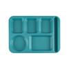 Plato de Cena de Paja de Trigo Transfronterizo Comedor Estudiantil Gran Capacidad Plato Rectangular Dividido Doméstico Comercial Plato para Arroz Plato para Comida Rápida